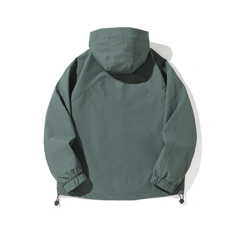 Men's Hooded Cargo Jacket – Outdoor Hiking & Casual Loose Fit