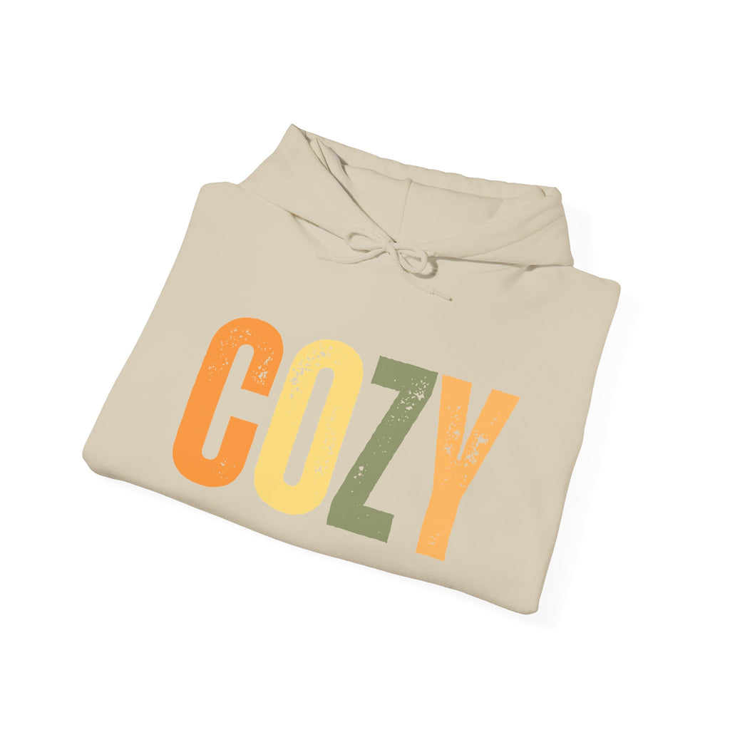Cozy Retro Hoodie | "COZY" Fall Pullover Sweatshirt