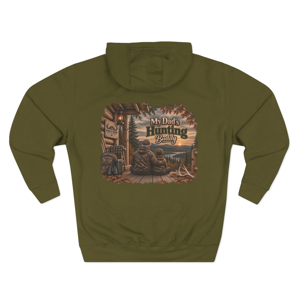 My Dad's Hunting Buddy Hoodie — Cozy Father-Son Outdoor Fleece Pullover