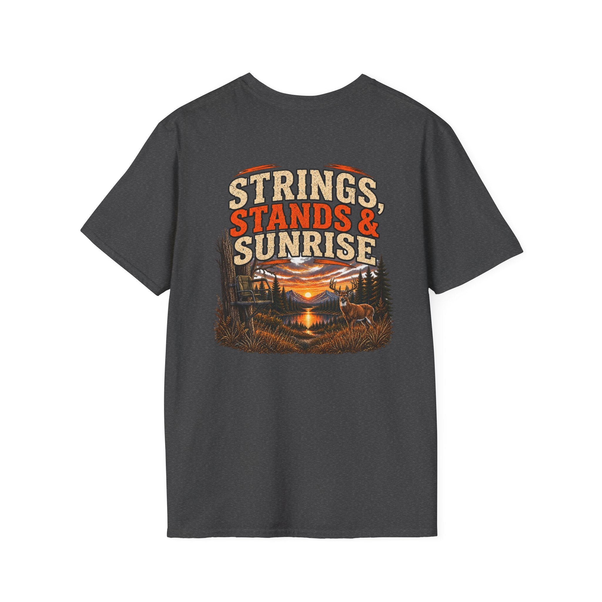 Rack & Ridge Deer Antler Logo T-Shirt — Outdoor Hunting Cabin Tee