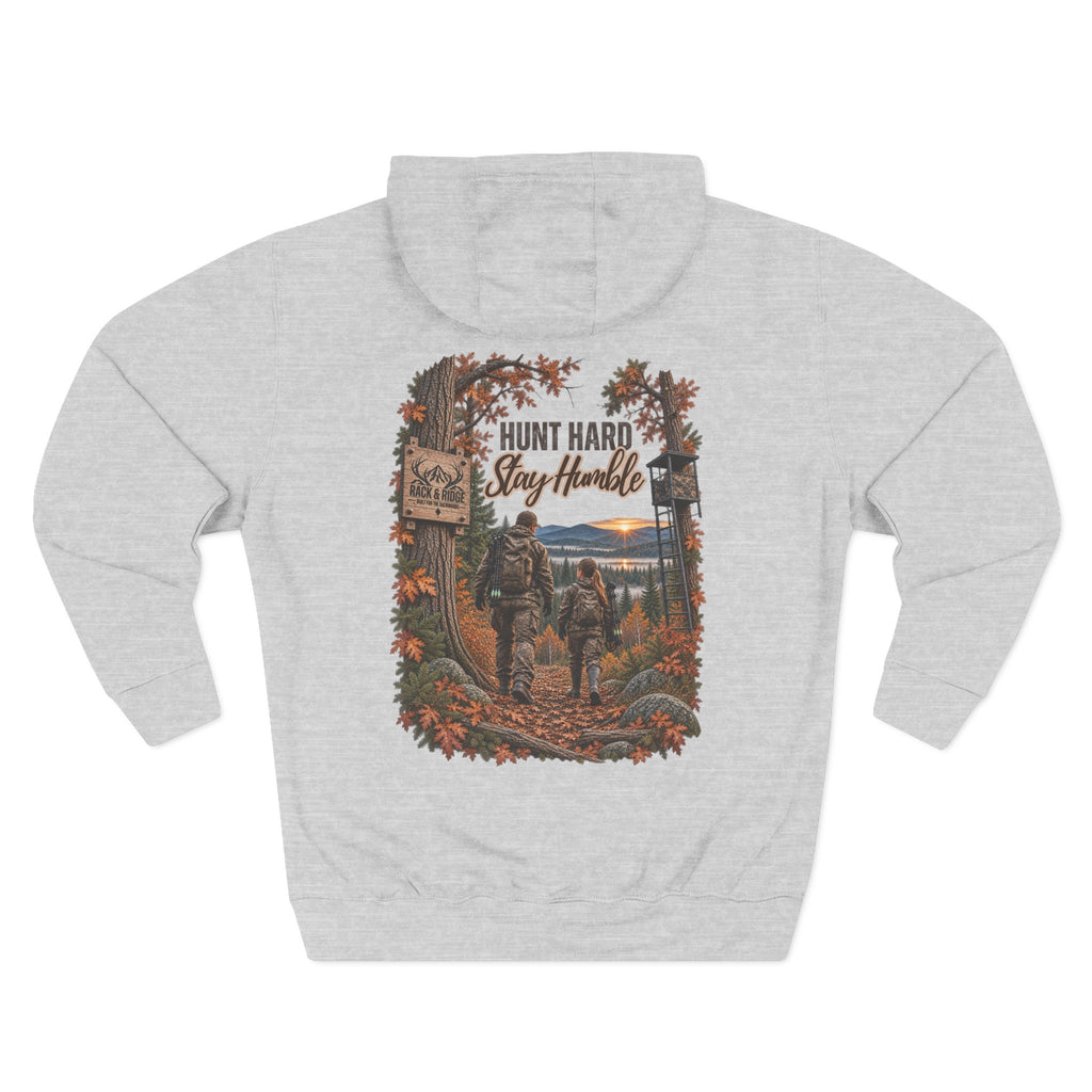 Hunt Hard Stay Humble Hoodie — Hunting Graphic Fleece Pullover