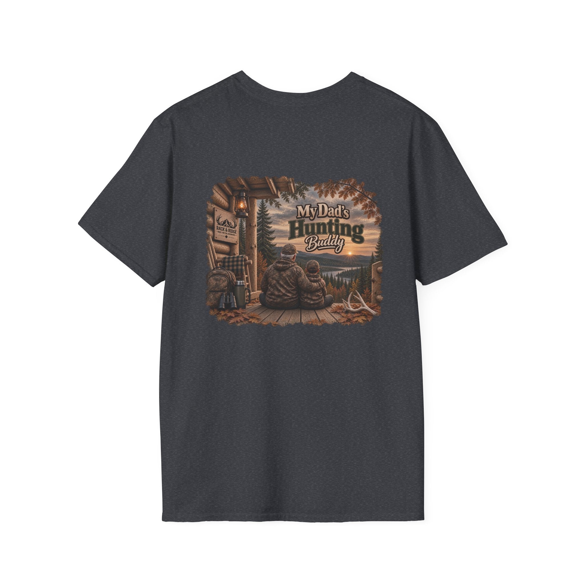 Rack & Ridge Deer Antler Logo T-Shirt — Hunting Outdoors Tee