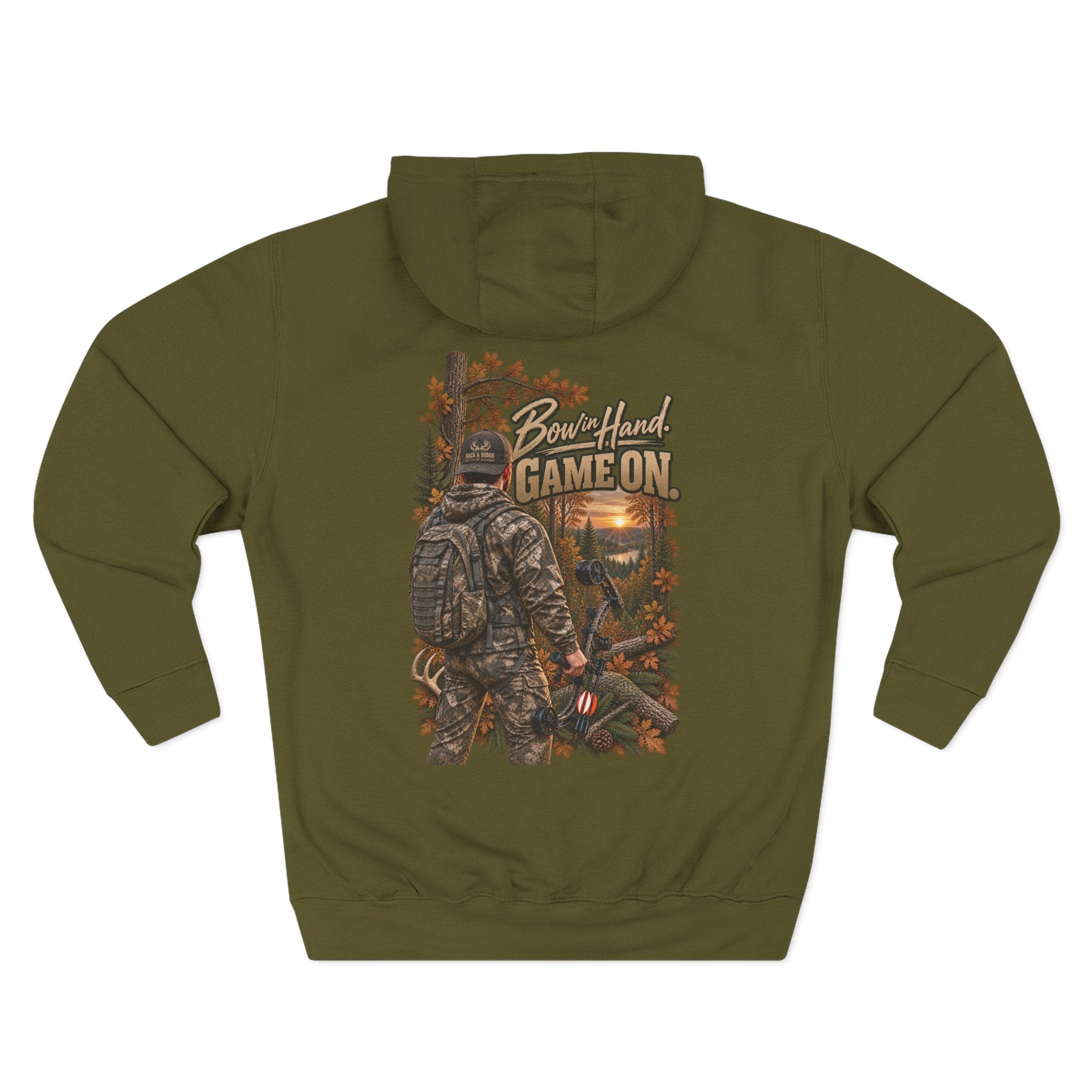 Rack & Ridge | Bow in Hand. Game On. Hoodie