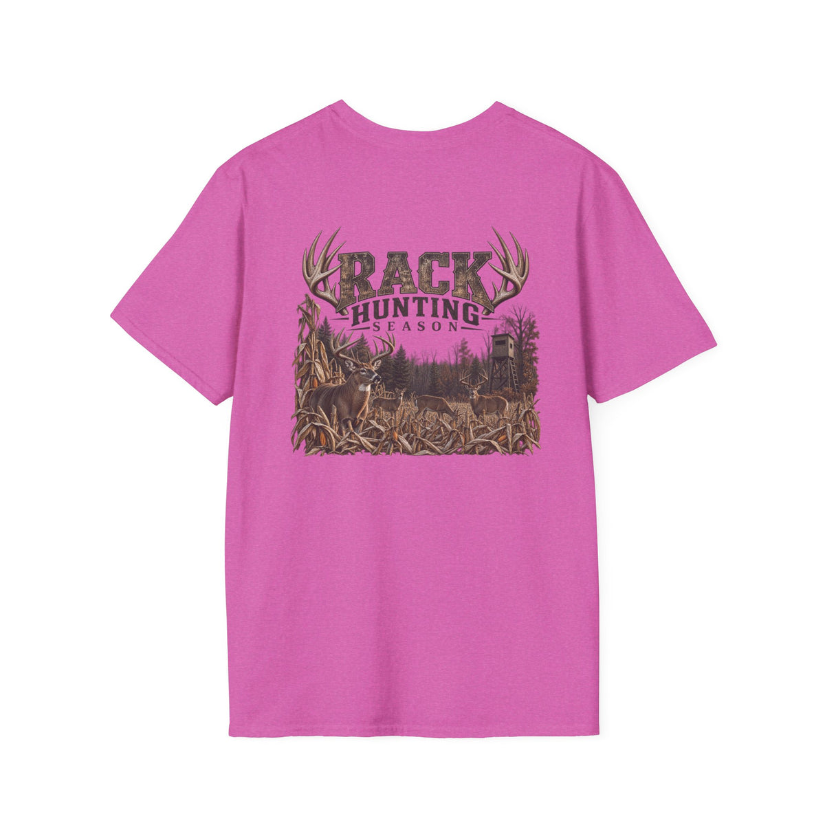 Rack & Ridge Deer Antler Logo T-Shirt — Outdoor Hunting Graphic Tee