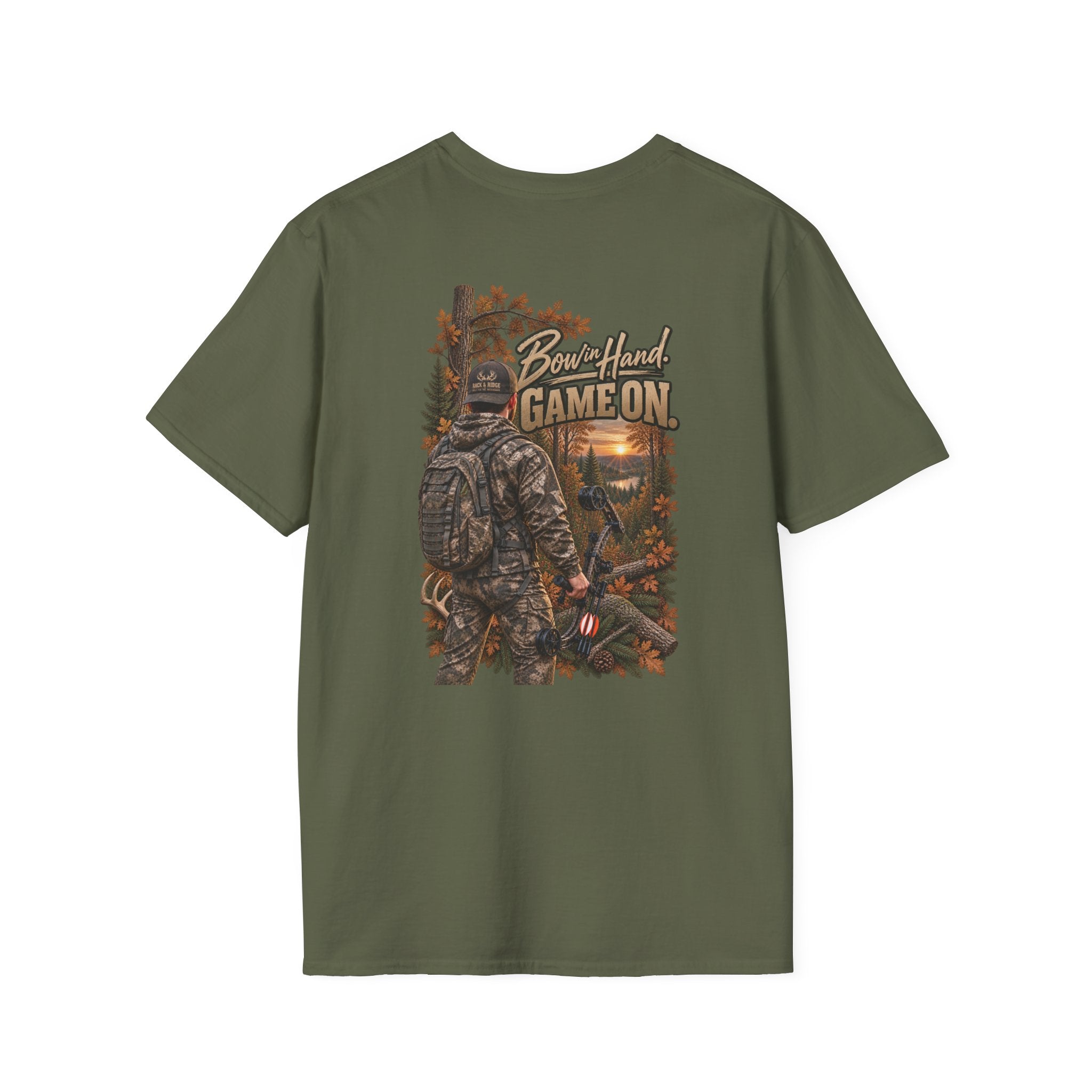 Rack & Ridge | Bow in Hand. Game On. T-Shirt