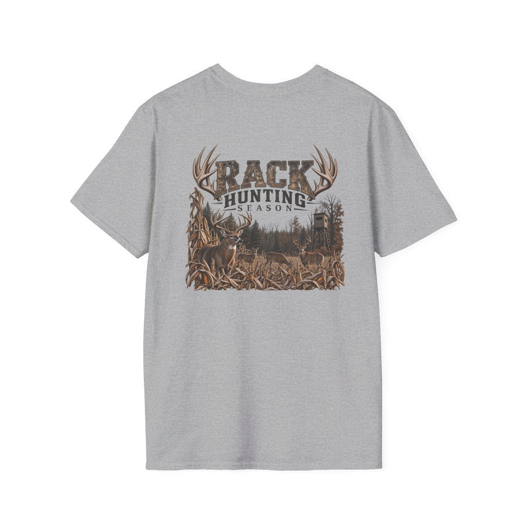 Rack & Ridge Deer Antler Logo T-Shirt — Outdoor Hunting Graphic Tee