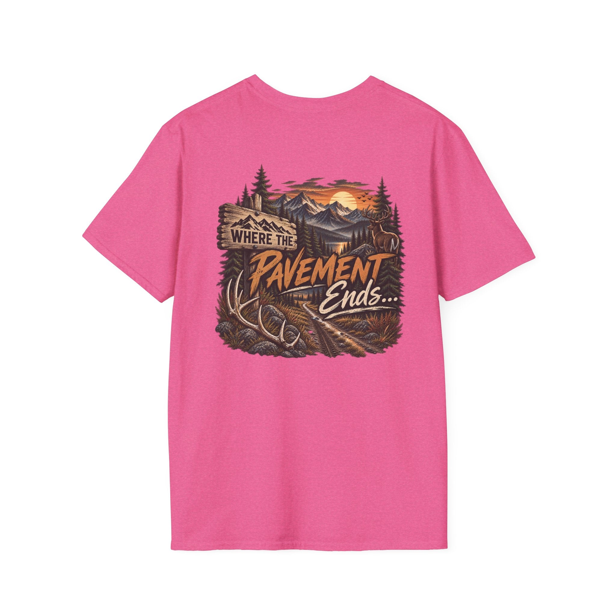 T-Shirt — 'Hike & Hike' Minimal Outdoor Logo Tee (Adventure, Nature Lover Gift)