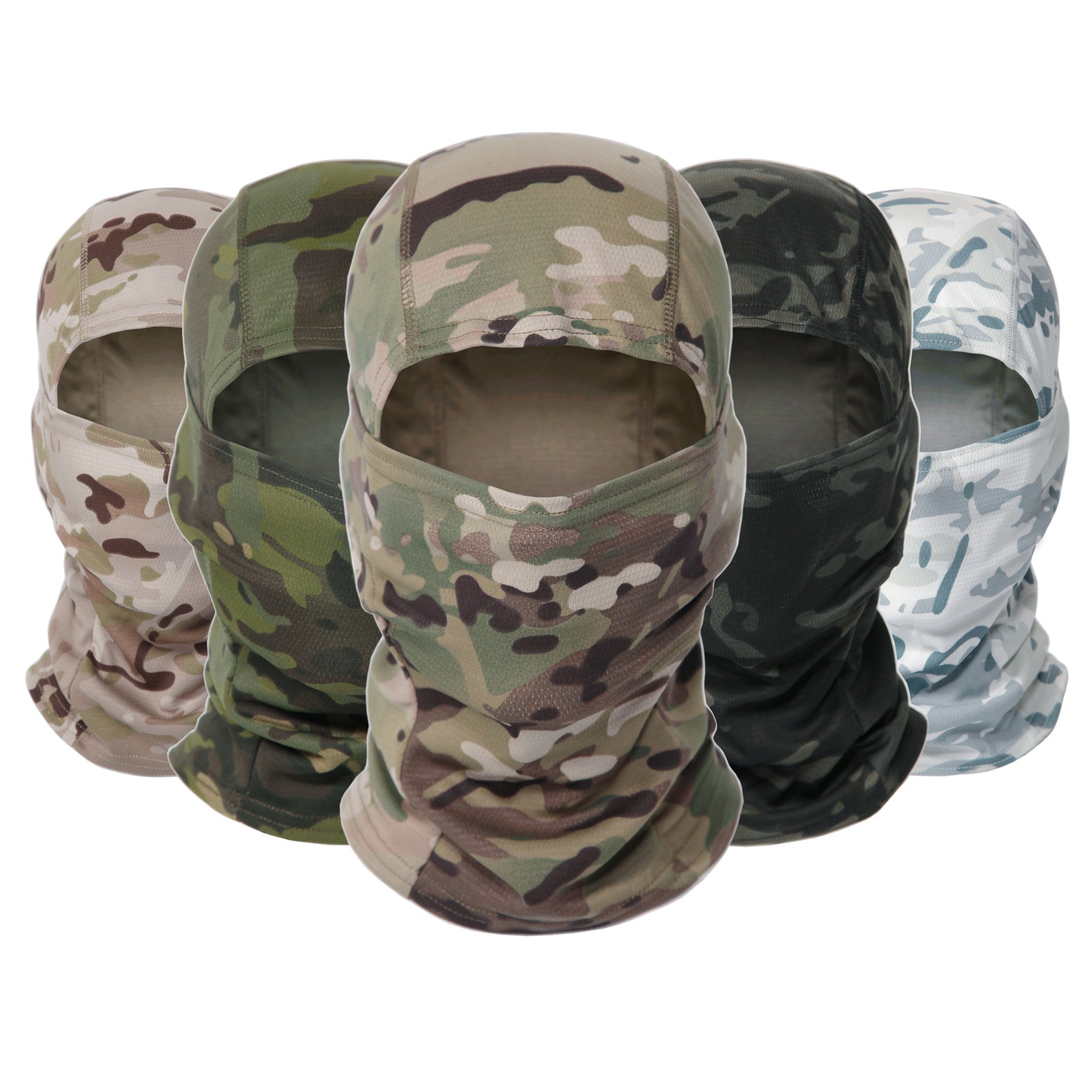 Outdoor Camouflage Headgear Riding Sunscreen Mask Climbing Hiking Fast Dry Sweat Wicking Military Fan Tactical Headgear
