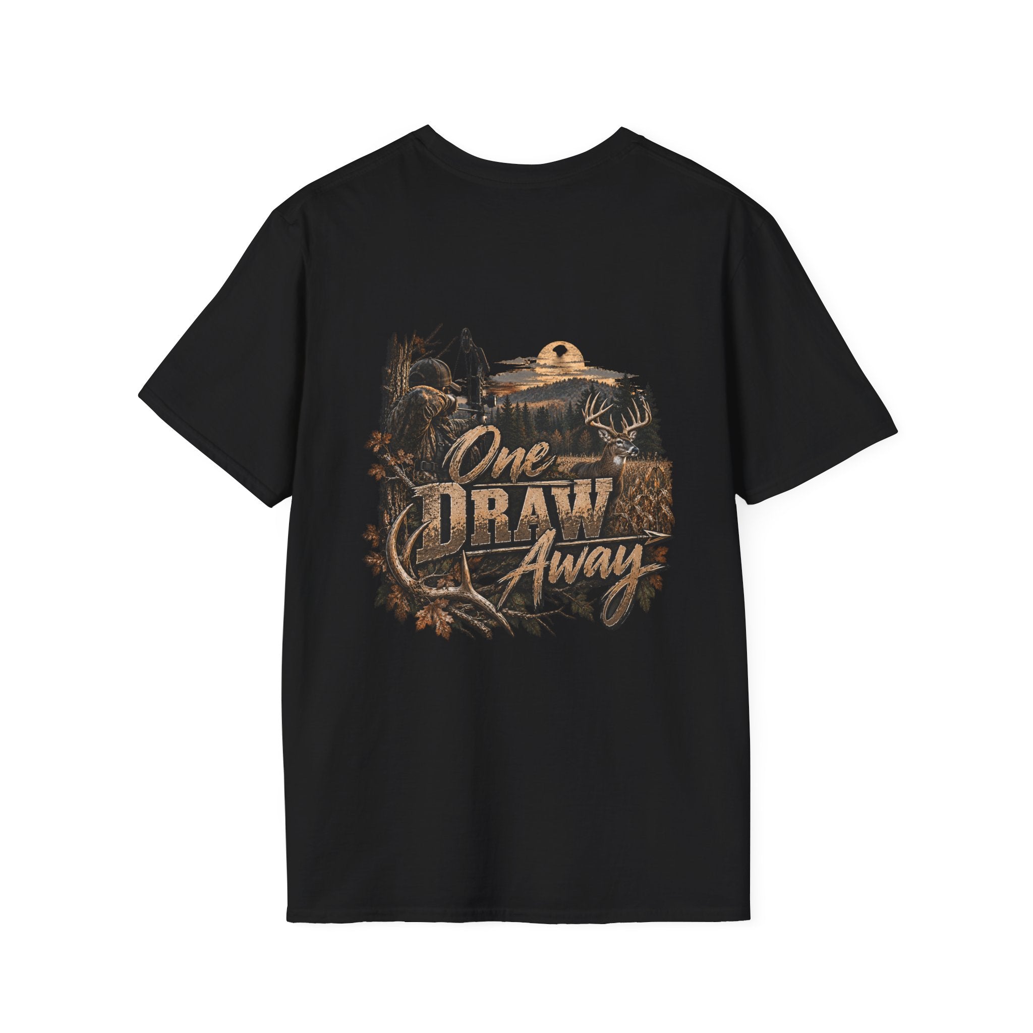 Rack & Ridge Hunting Logo T-Shirt — Deer Antler Outdoors Tee