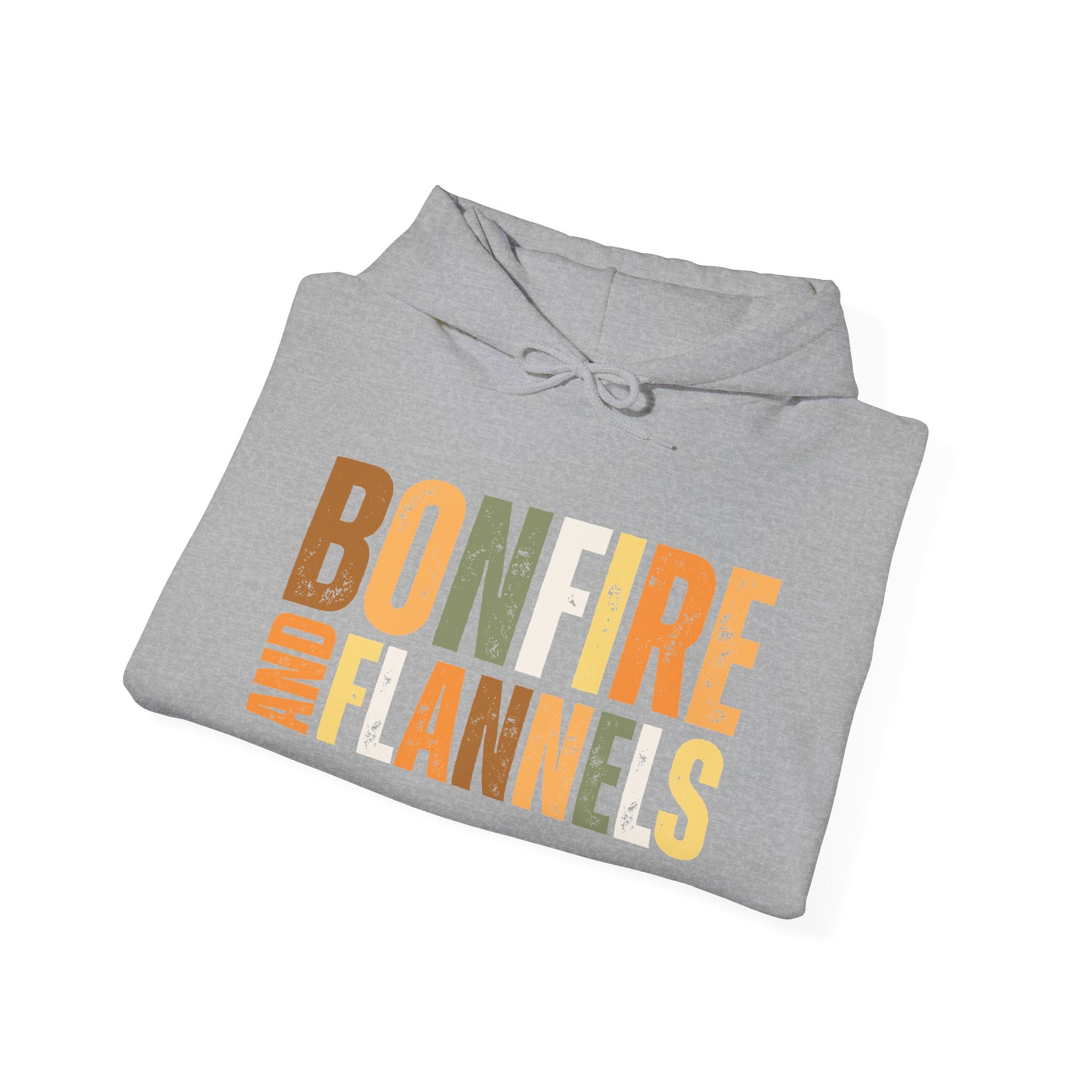 Bonfire & Flannels Hoodie | Cozy Fall Campfire Sweatshirt