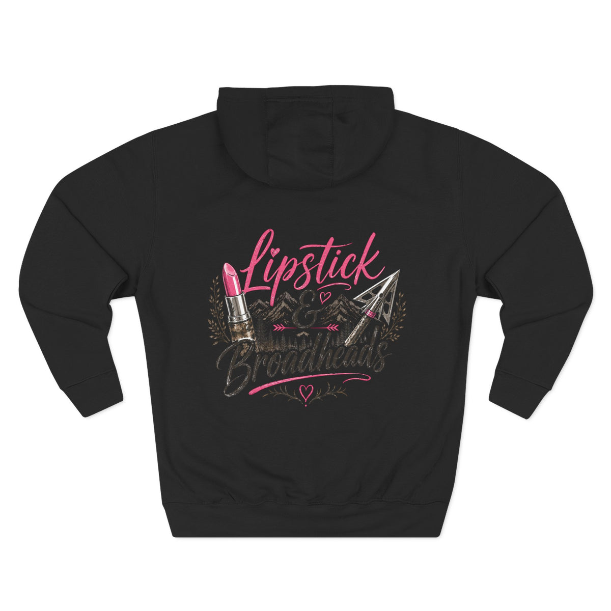 RACK & RIDGE Lipstick & Broadheads Women's Hunting Fleece Hoodie
