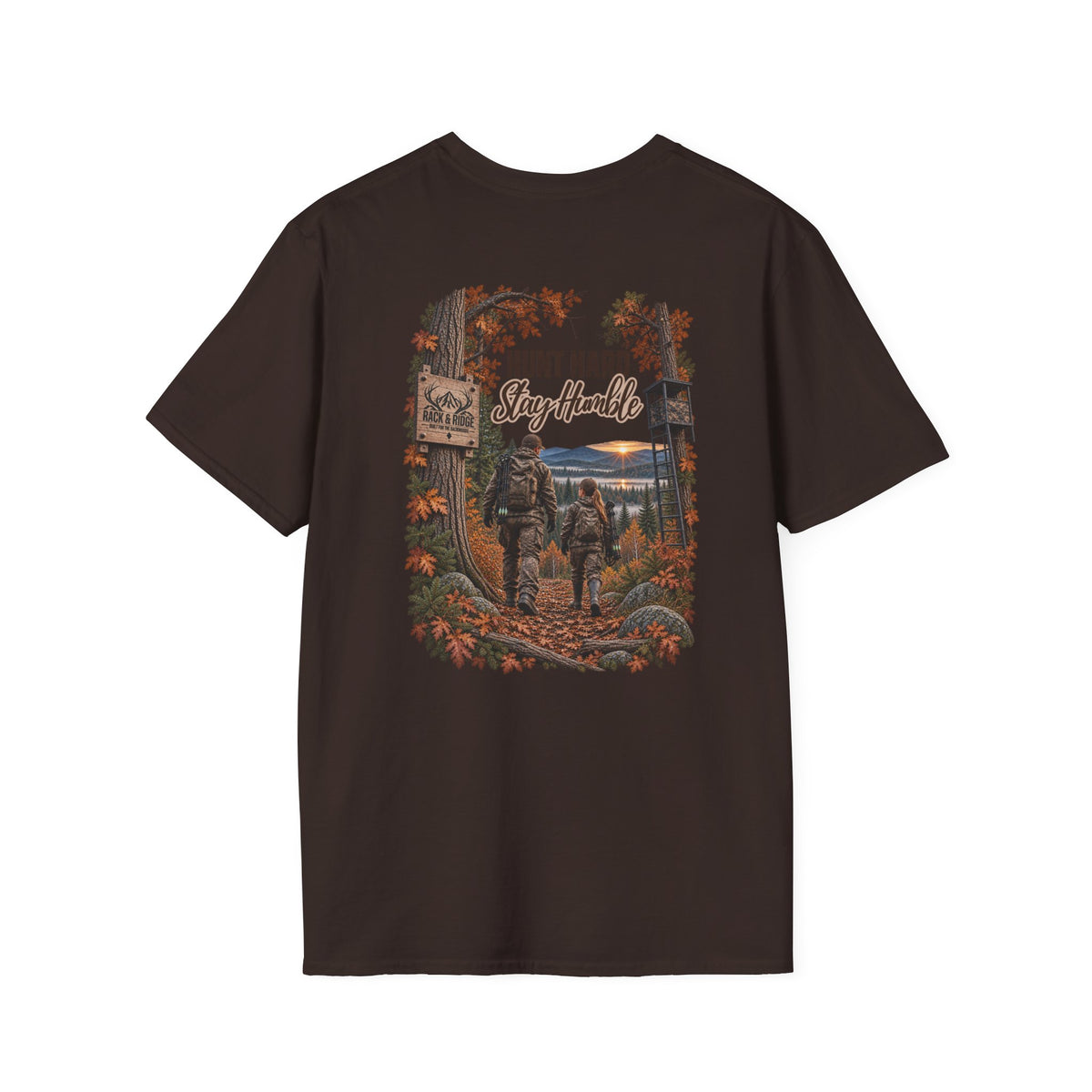 Rack & Ridge Antler Logo T-Shirt — Casual Outdoor Hunting Tee