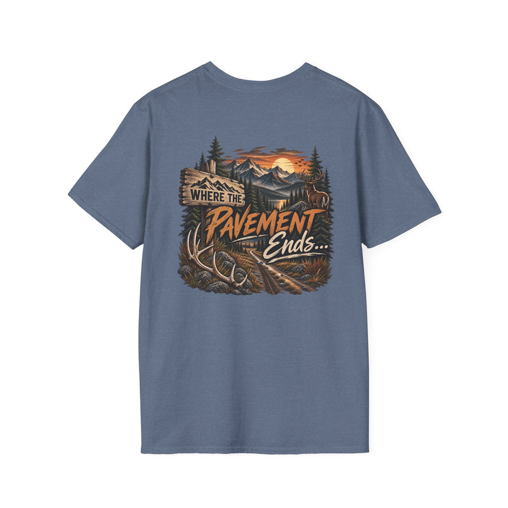 T-Shirt — 'Hike & Hike' Minimal Outdoor Logo Tee (Adventure, Nature Lover Gift)