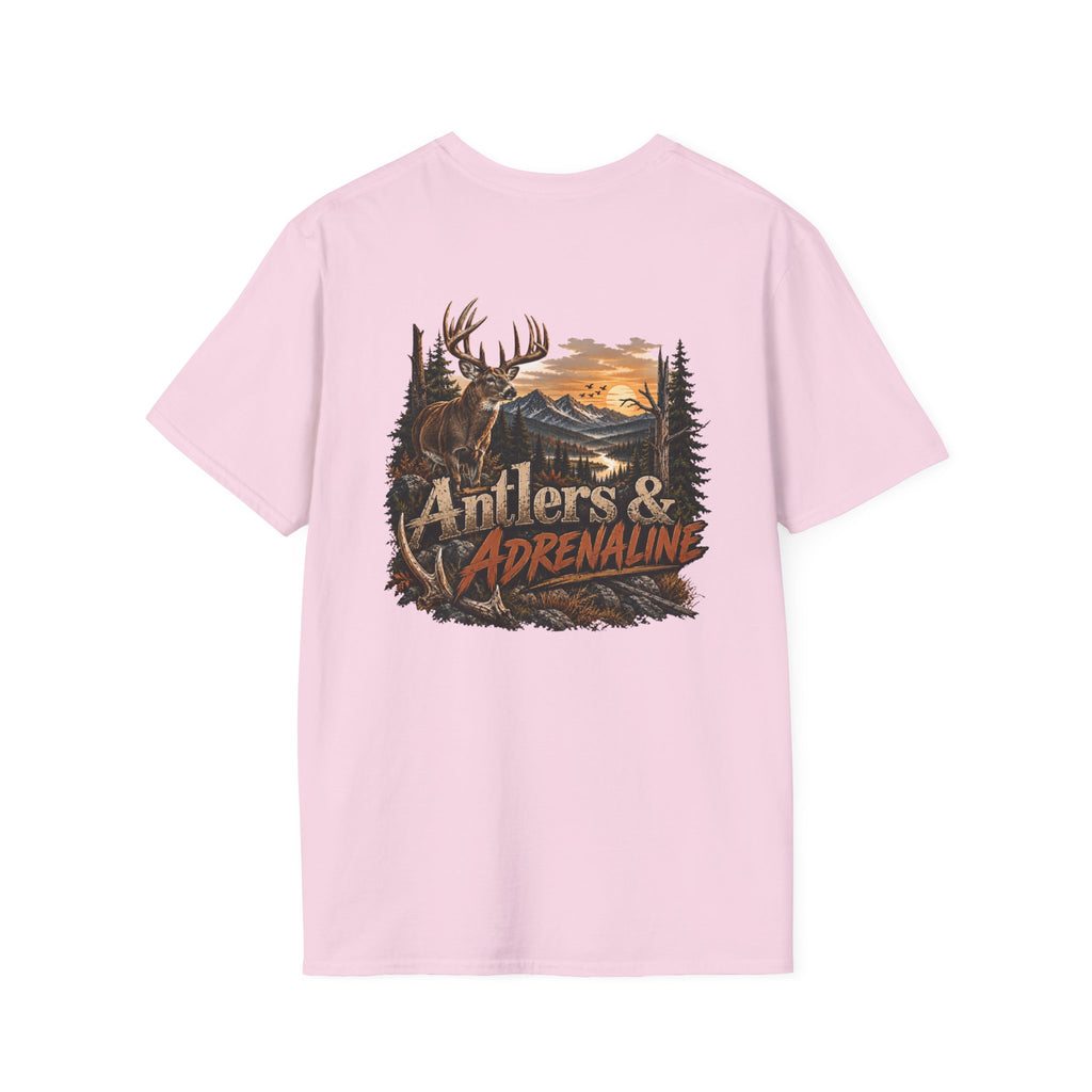 T-Shirt — Rack & Ridge Antler Logo Casual Outdoor Tee