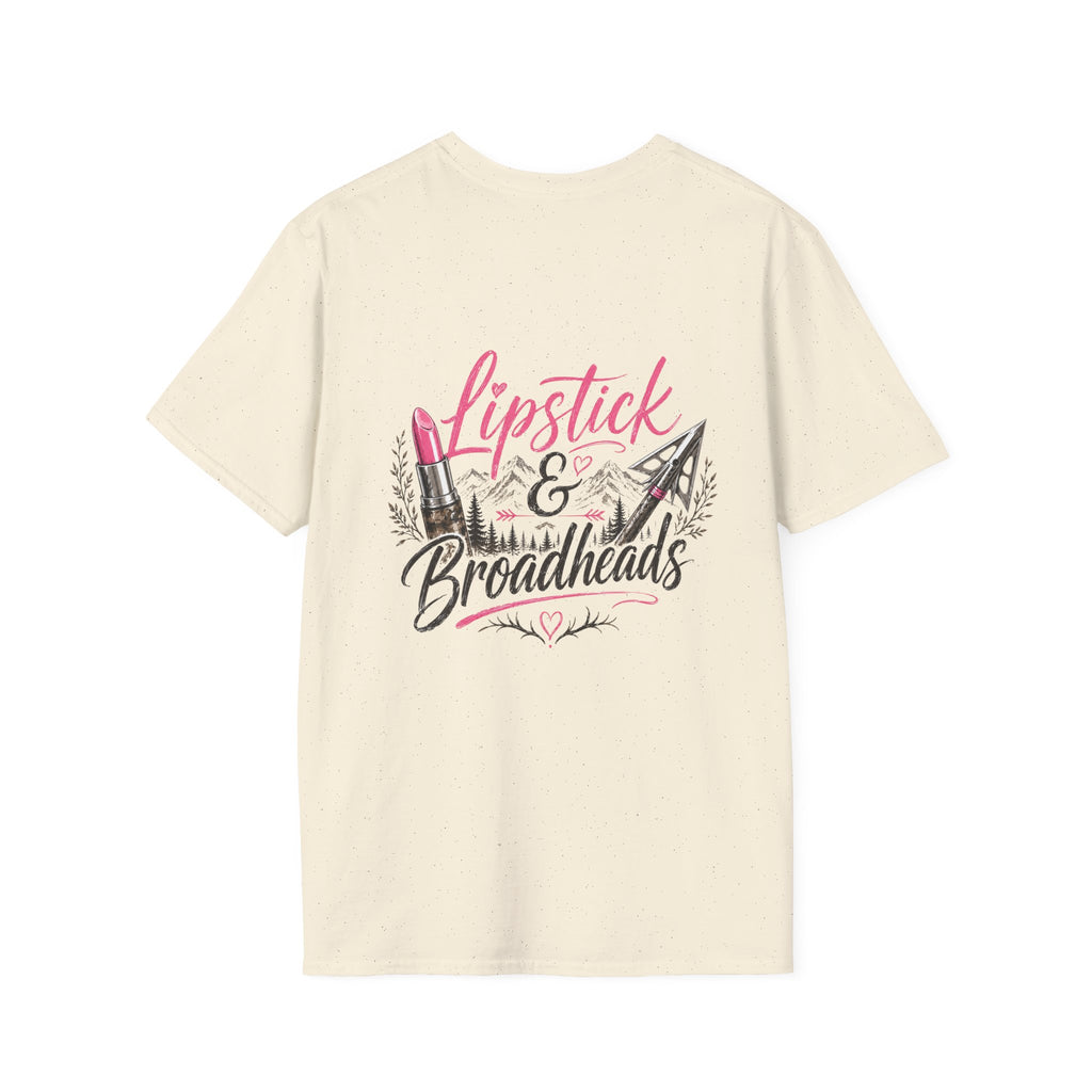 RACK & RIDGE Women's Lipstick & Broadheads Pink Antler Tee