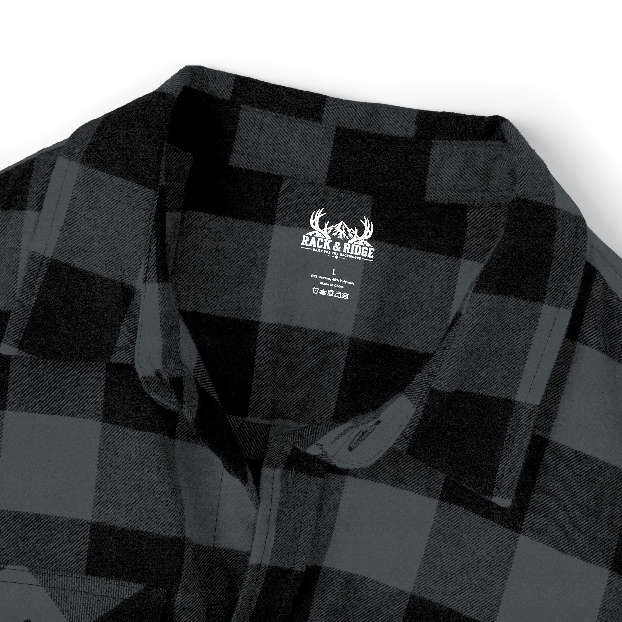 Rack & Ridge Buffalo Plaid Logo Flannel