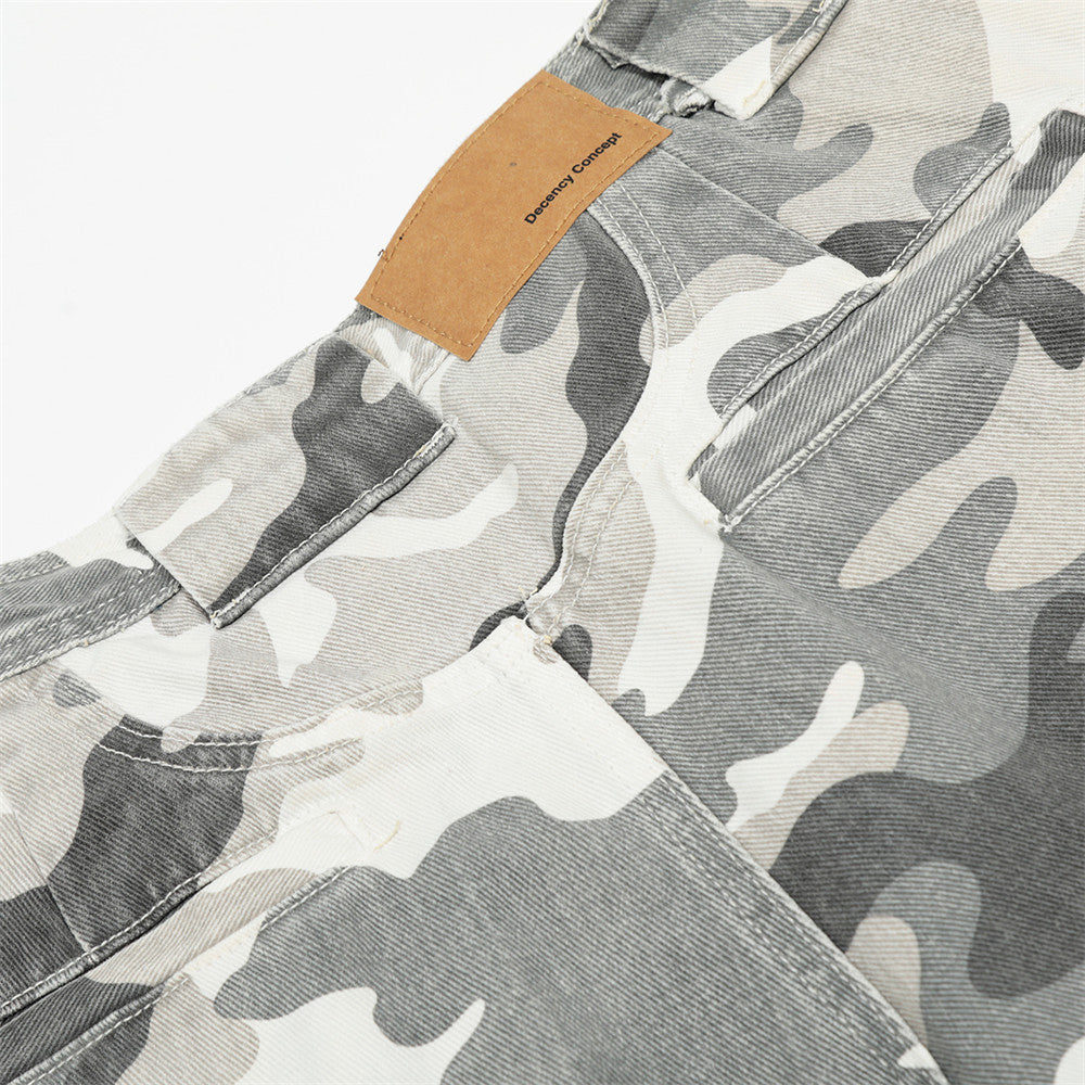 Men's Camo Cargo Pants – Loose Fit Camouflage Trousers