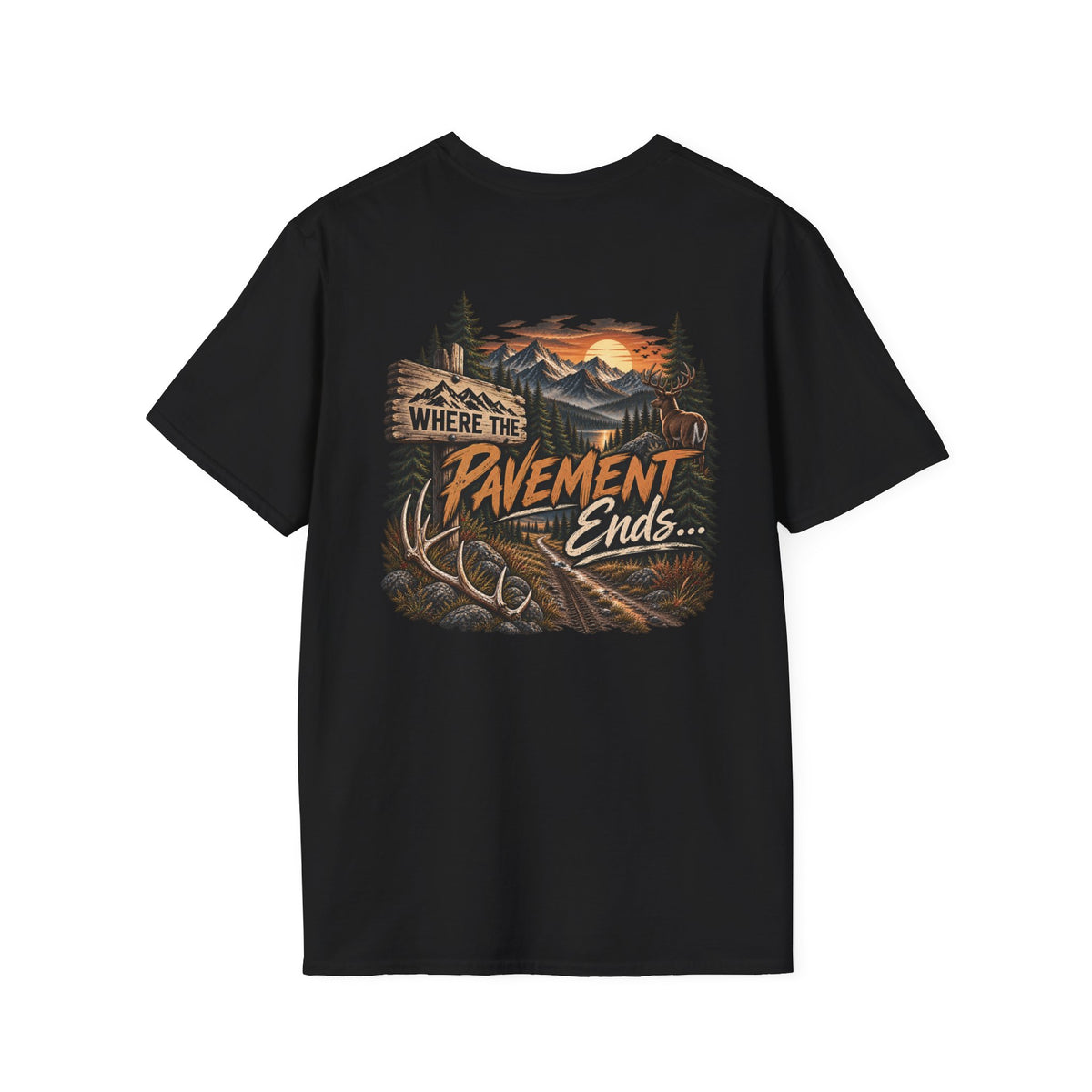 T-Shirt — 'Hike & Hike' Minimal Outdoor Logo Tee (Adventure, Nature Lover Gift)