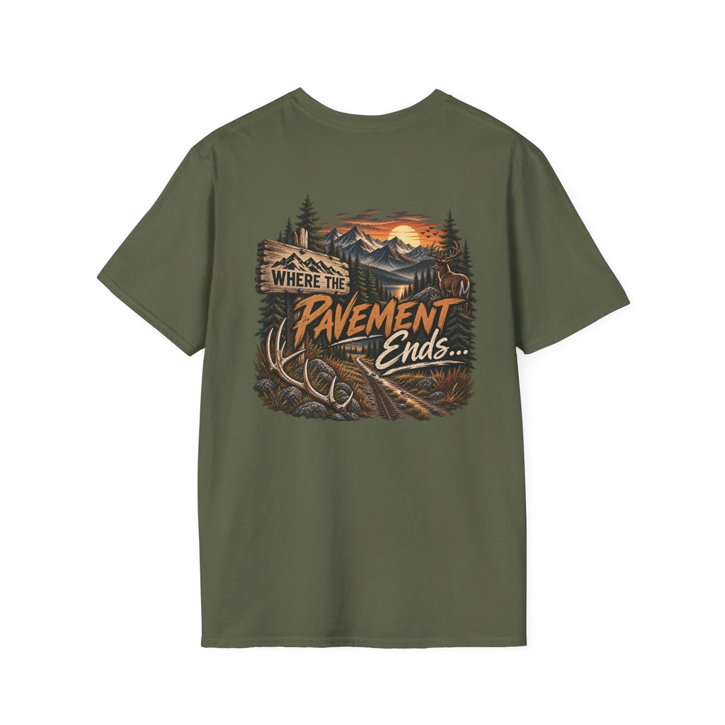 T-Shirt — 'Hike & Hike' Minimal Outdoor Logo Tee (Adventure, Nature Lover Gift)