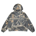 Men's Tree Camo Fleece-Lined Hoodie – Loose Fit Pullover