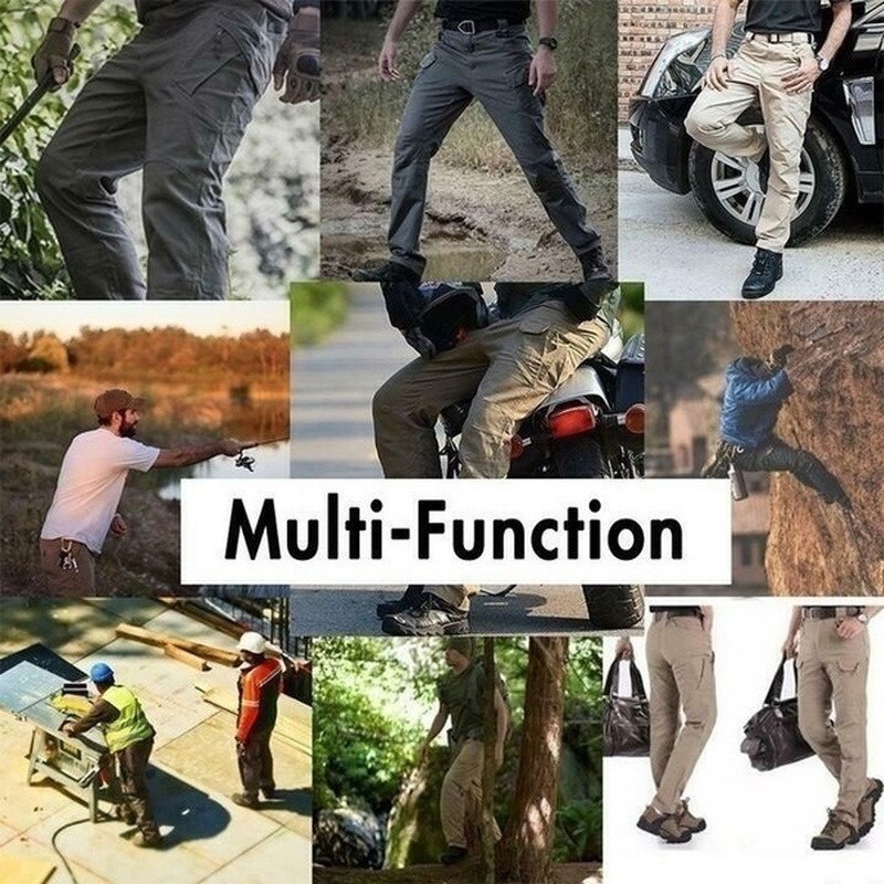 Men's Tactical Hiking Pants – Waterproof, Breathable & Multi-Pocket Cargo Trousers