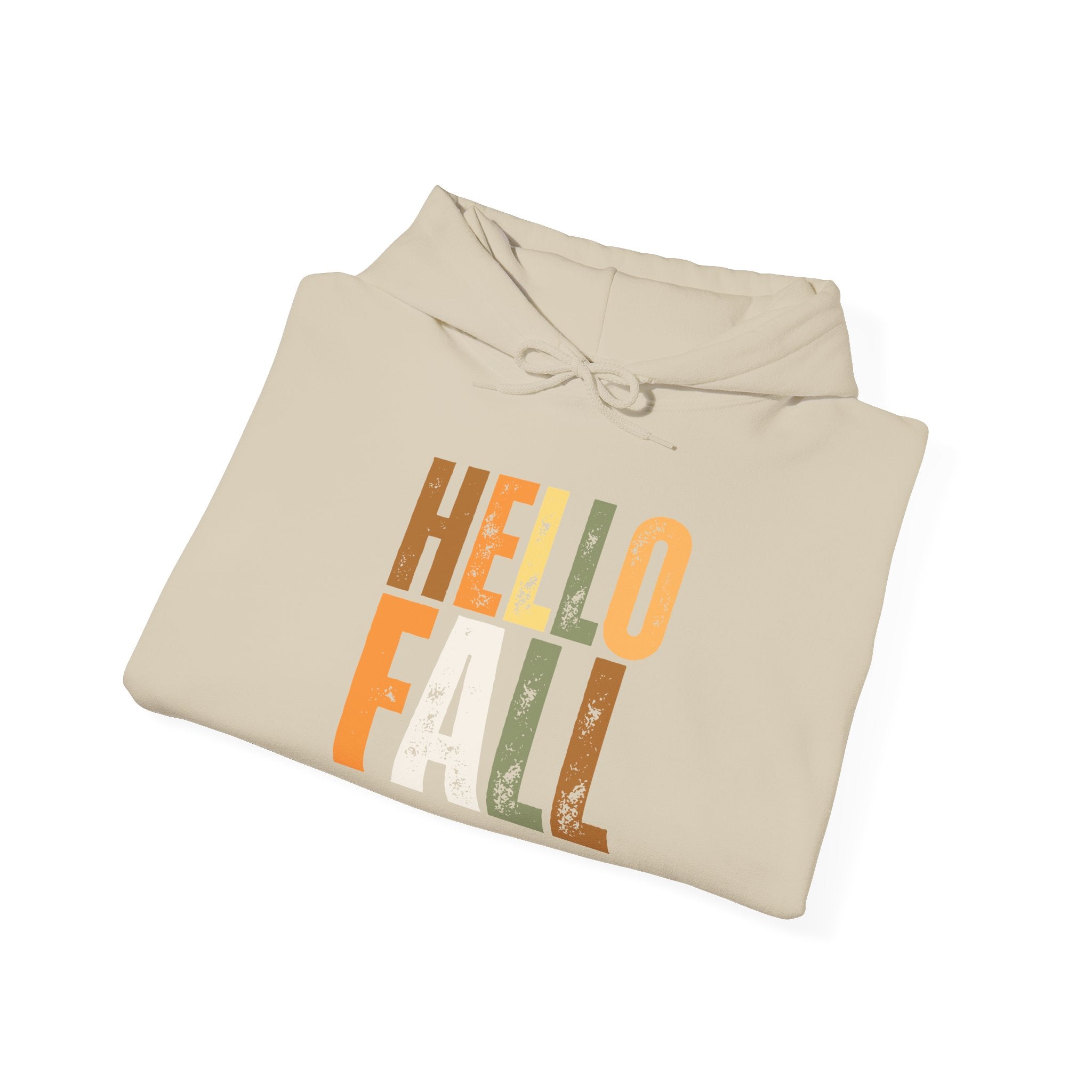 Hello Fall Hoodie — Cozy Autumn Graphic Sweatshirt