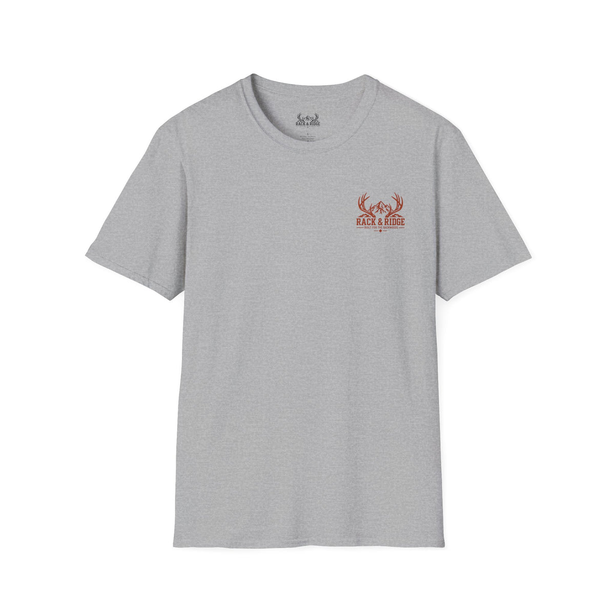 T-Shirt — Rack & Ridge Antler Logo Casual Outdoor Tee