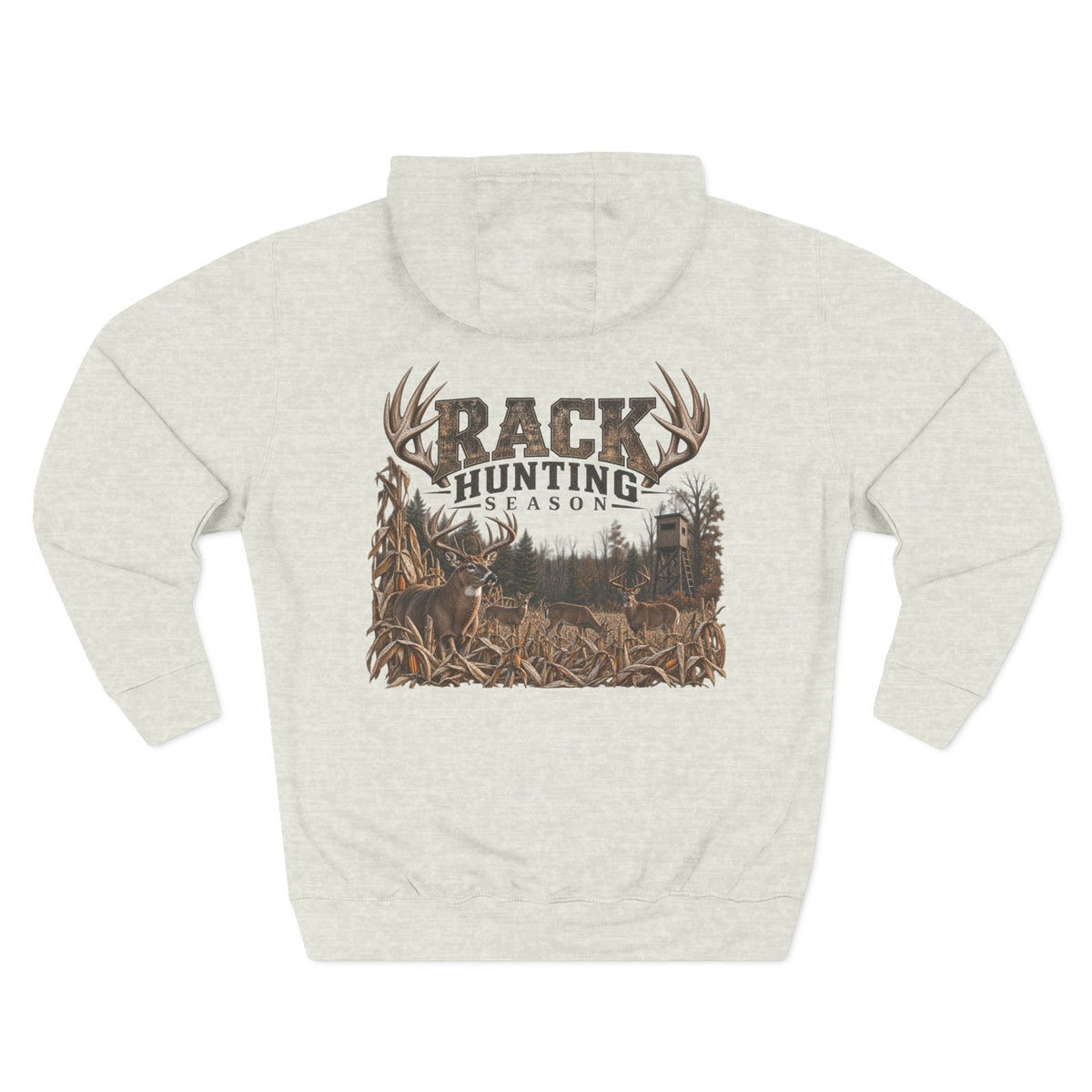 Hunting Season Hoodie – Rack Hunting Graphic Fleece Pullover