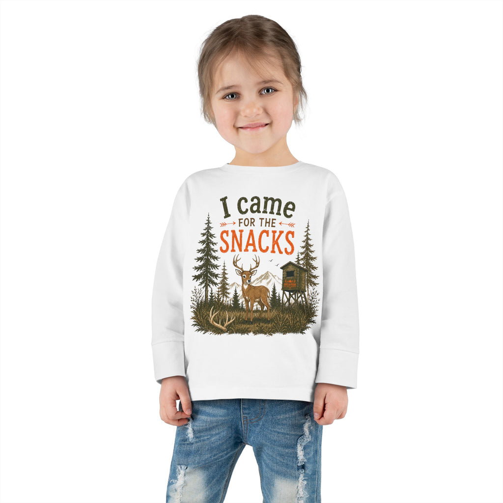 RACK & RIDGE I Came for the Snacks Toddler Long-Sleeve Tee