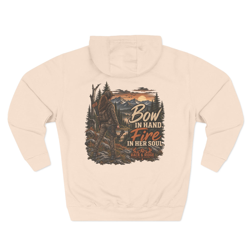 Bow In Hand, Fire In Her Soul Hoodie