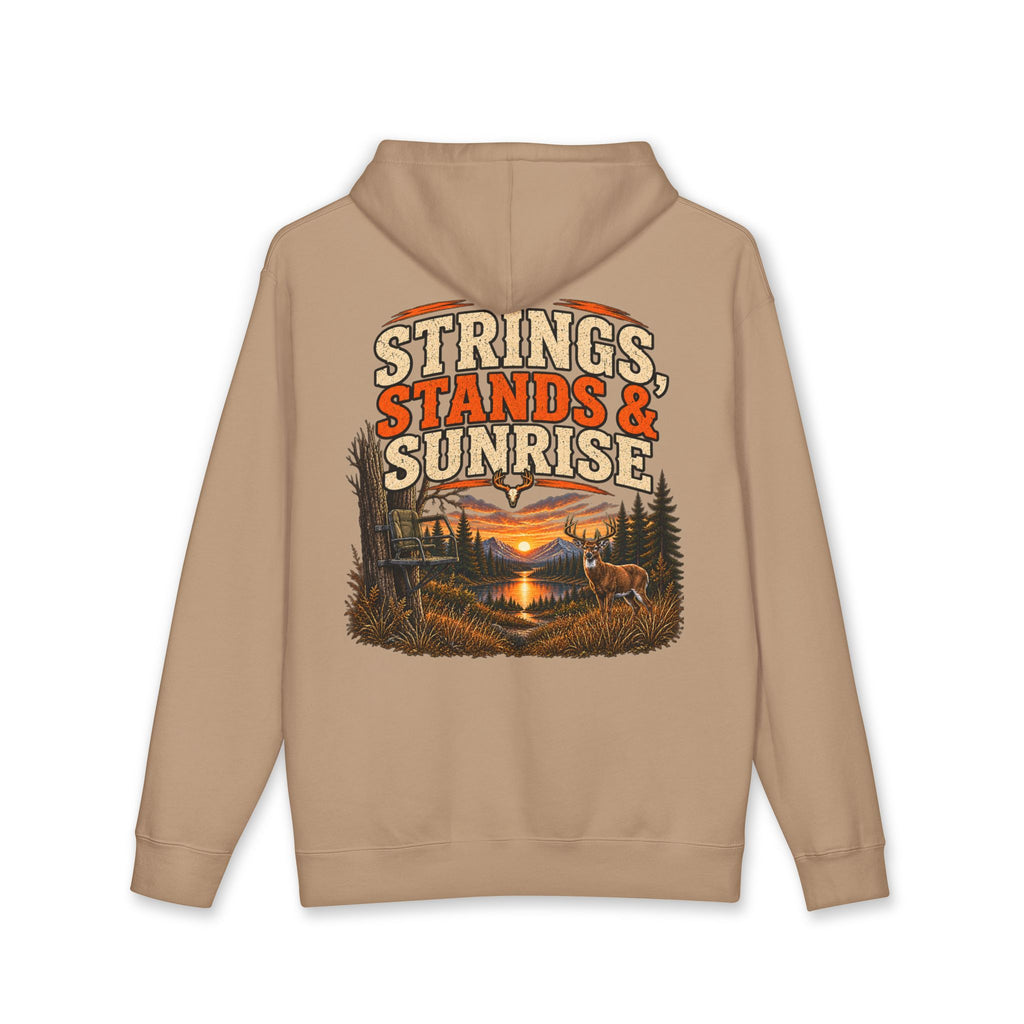 RACK & RIDGE Strings, Stands & Sunrise Adult Unisex Hoodie
