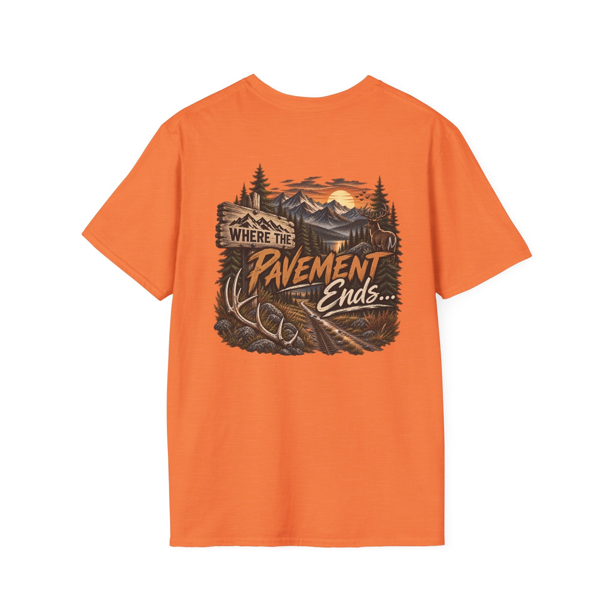 T-Shirt — 'Hike & Hike' Minimal Outdoor Logo Tee (Adventure, Nature Lover Gift)