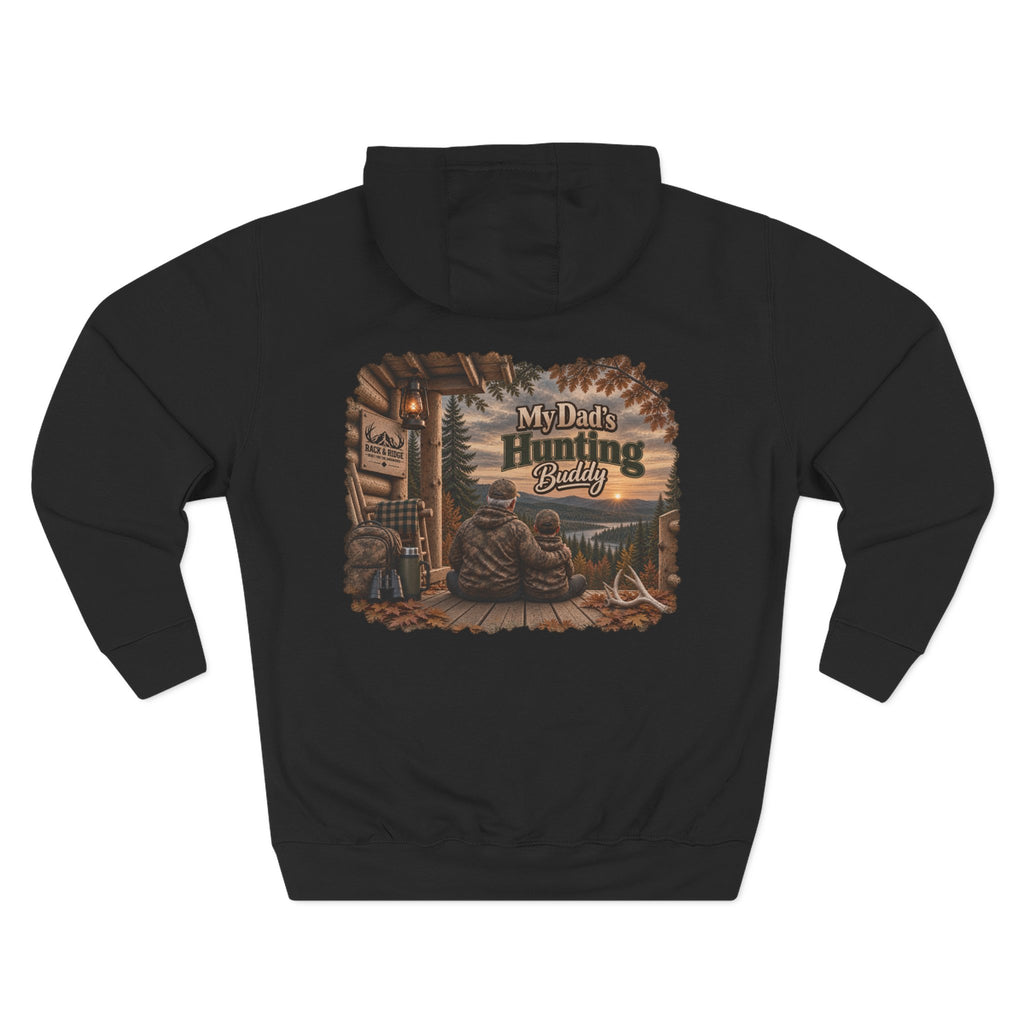 My Dad's Hunting Buddy Hoodie — Cozy Father-Son Outdoor Fleece Pullover