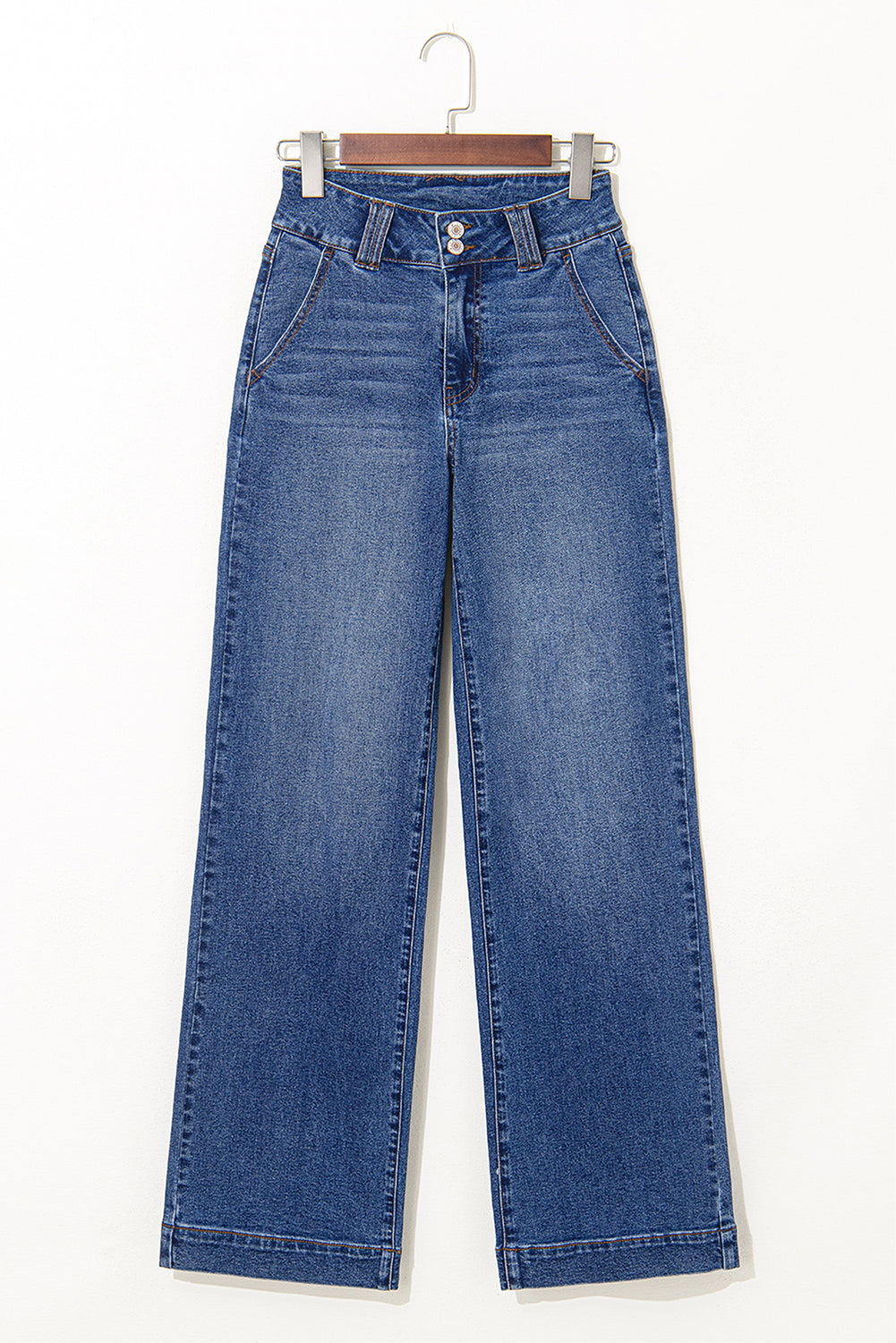 Denim Straight Leg Jeans