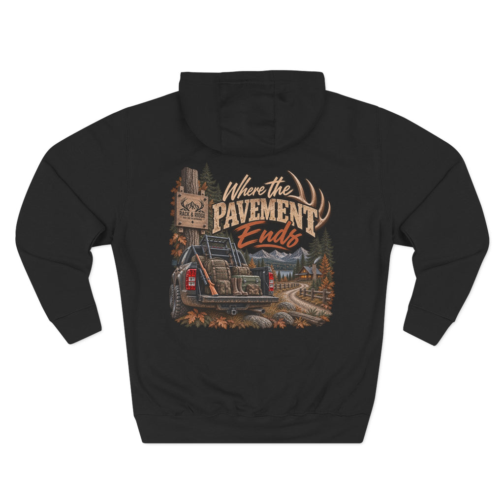 Three-Panel Fleece Hoodie