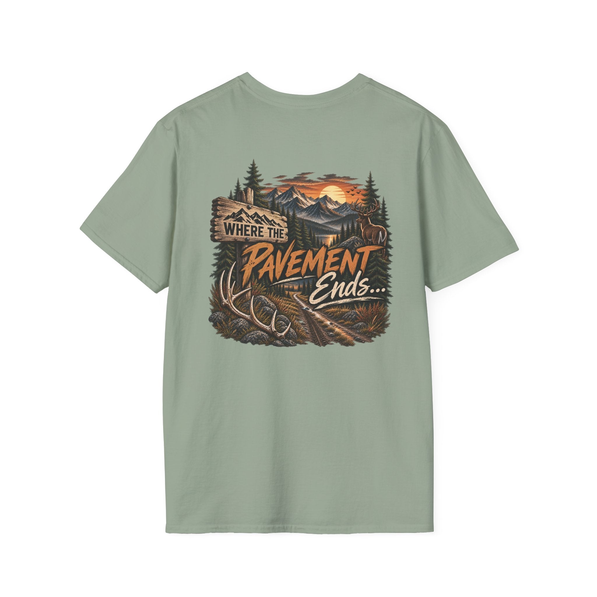 T-Shirt — 'Hike & Hike' Minimal Outdoor Logo Tee (Adventure, Nature Lover Gift)