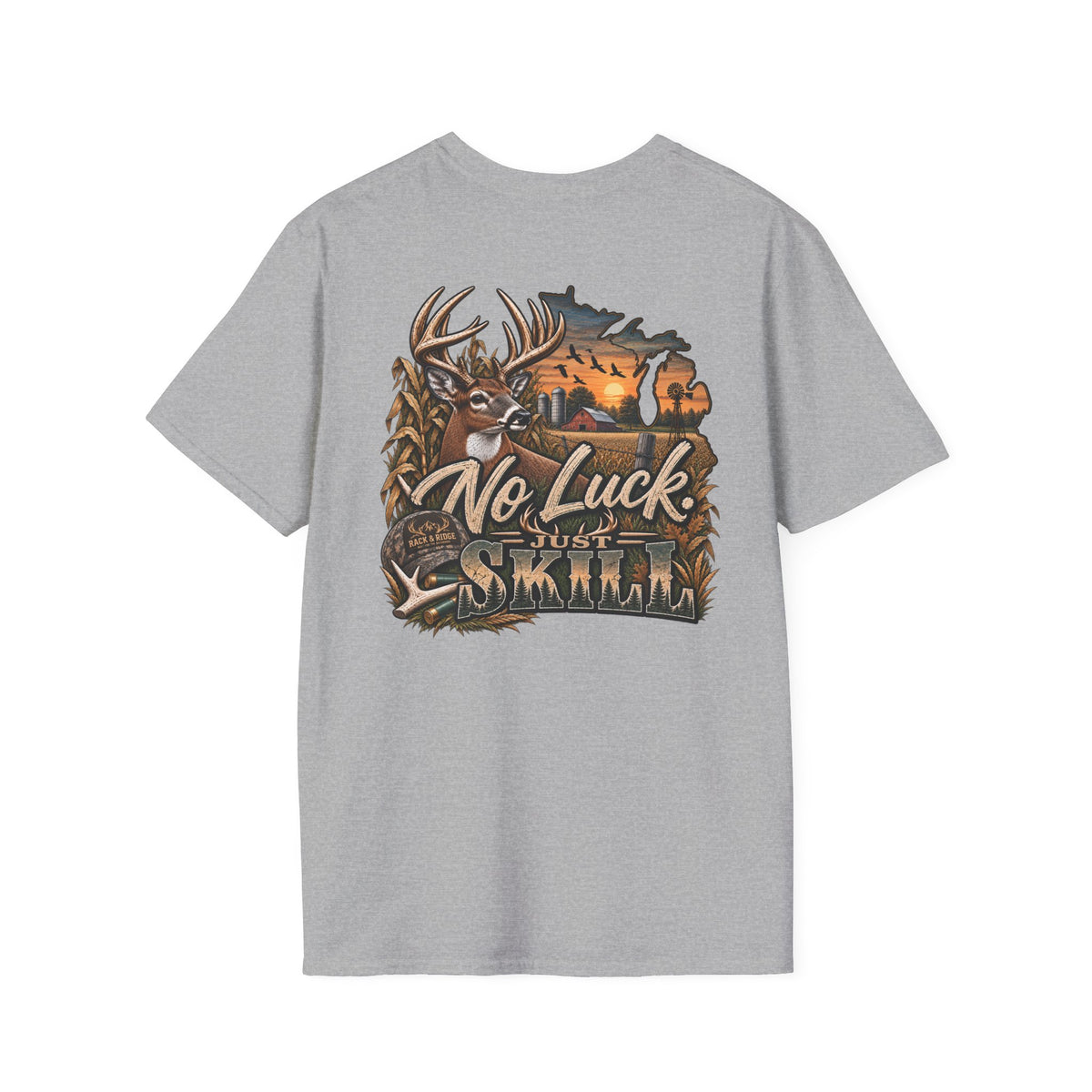 Rack & Ridge | No Luck. Just Skill T-Shirt