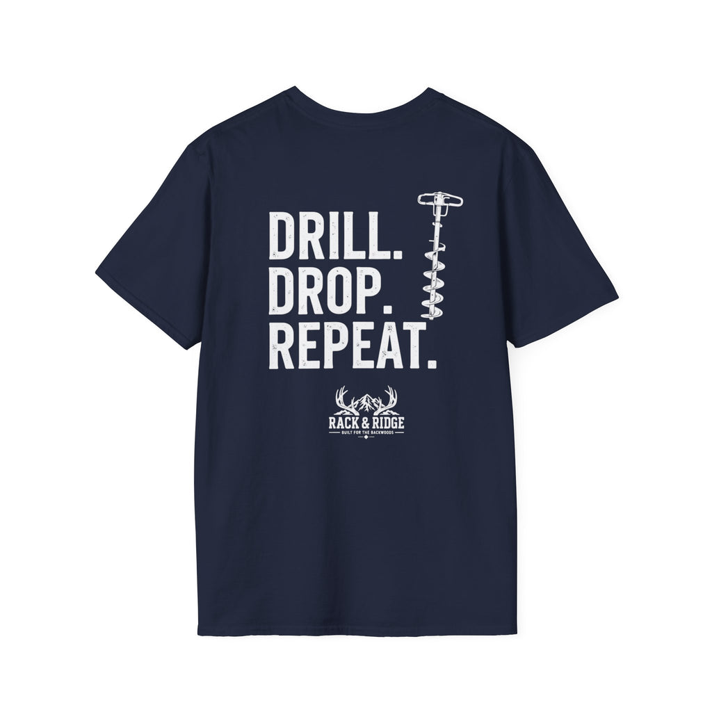 Drill. Drop. Repeat. | Rack & Ridge T-Shirt
