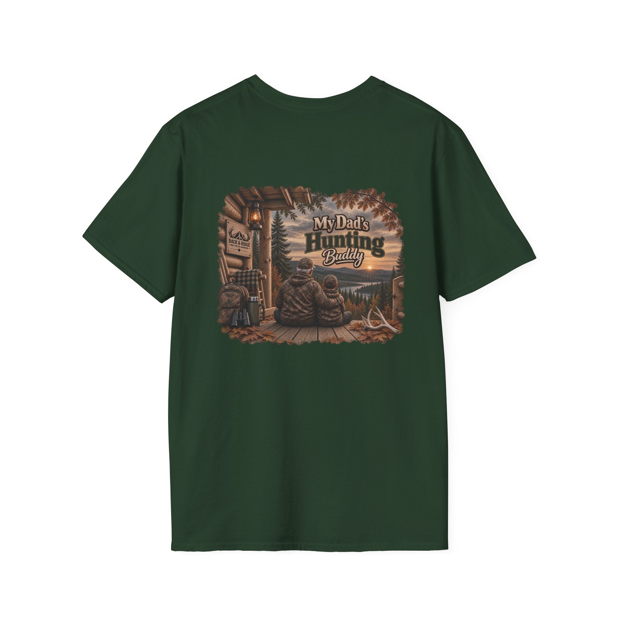 Rack & Ridge Deer Antler Logo T-Shirt — Hunting Outdoors Tee