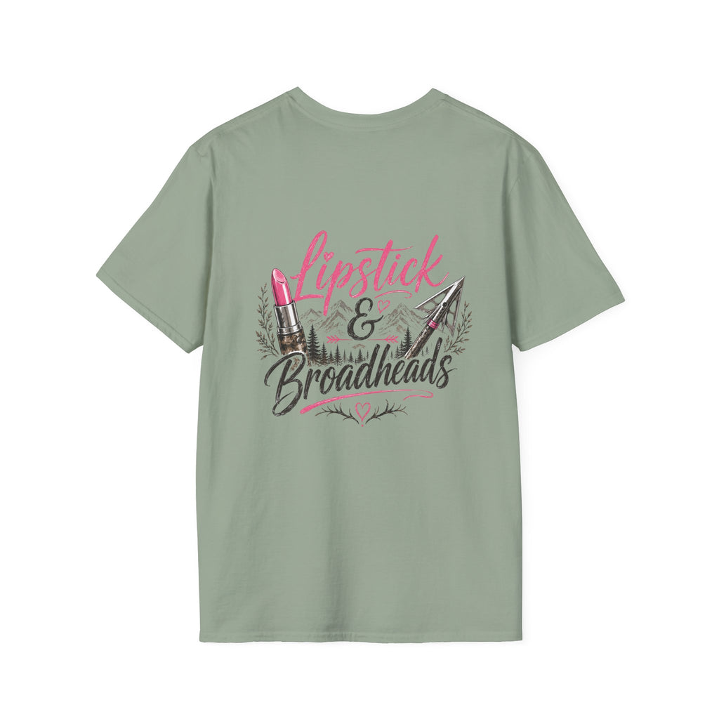 RACK & RIDGE Women's Lipstick & Broadheads Pink Antler Tee