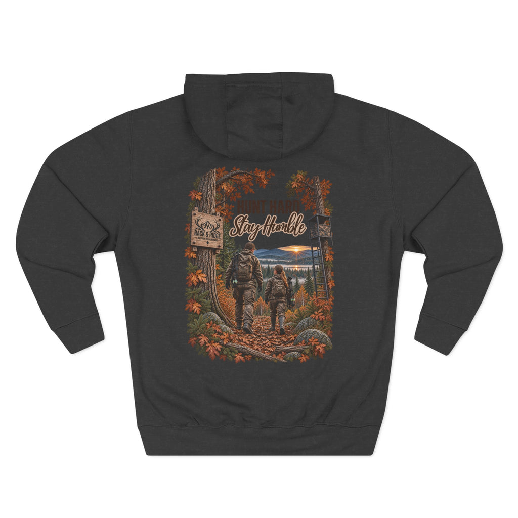 Hunt Hard Stay Humble Hoodie — Hunting Graphic Fleece Pullover