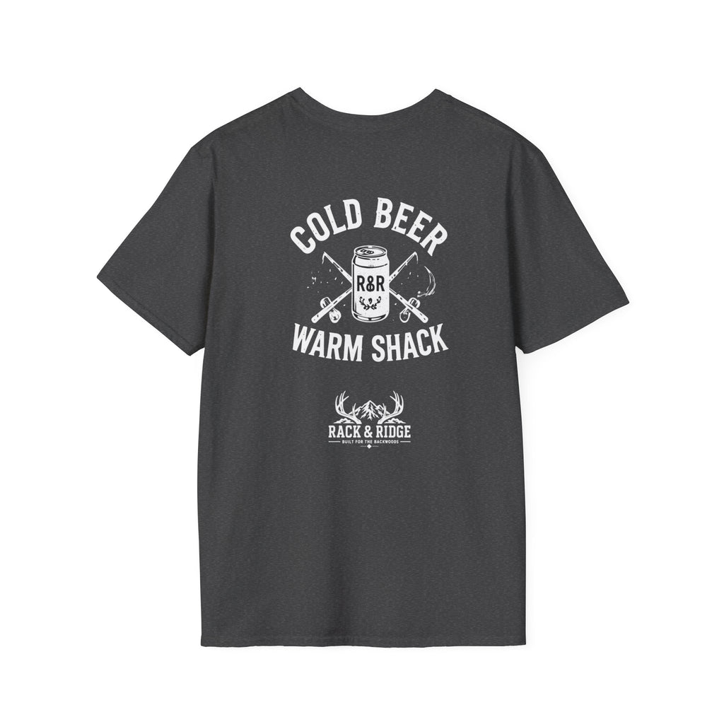 Cold Beer. Warm Shack.| Rack & Ridge T-Shirt