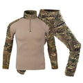 Men's long sleeved camouflage outdoor suit
