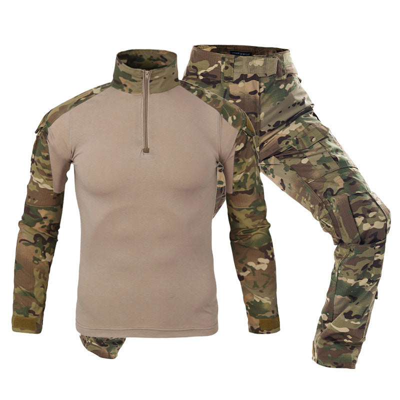 Men's long sleeved camouflage outdoor suit