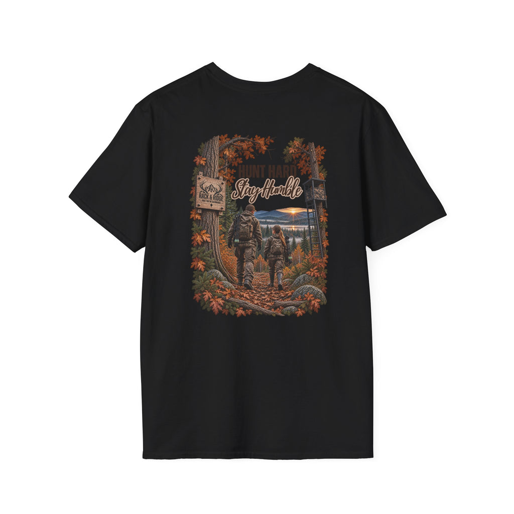 Rack & Ridge Antler Logo T-Shirt — Casual Outdoor Hunting Tee