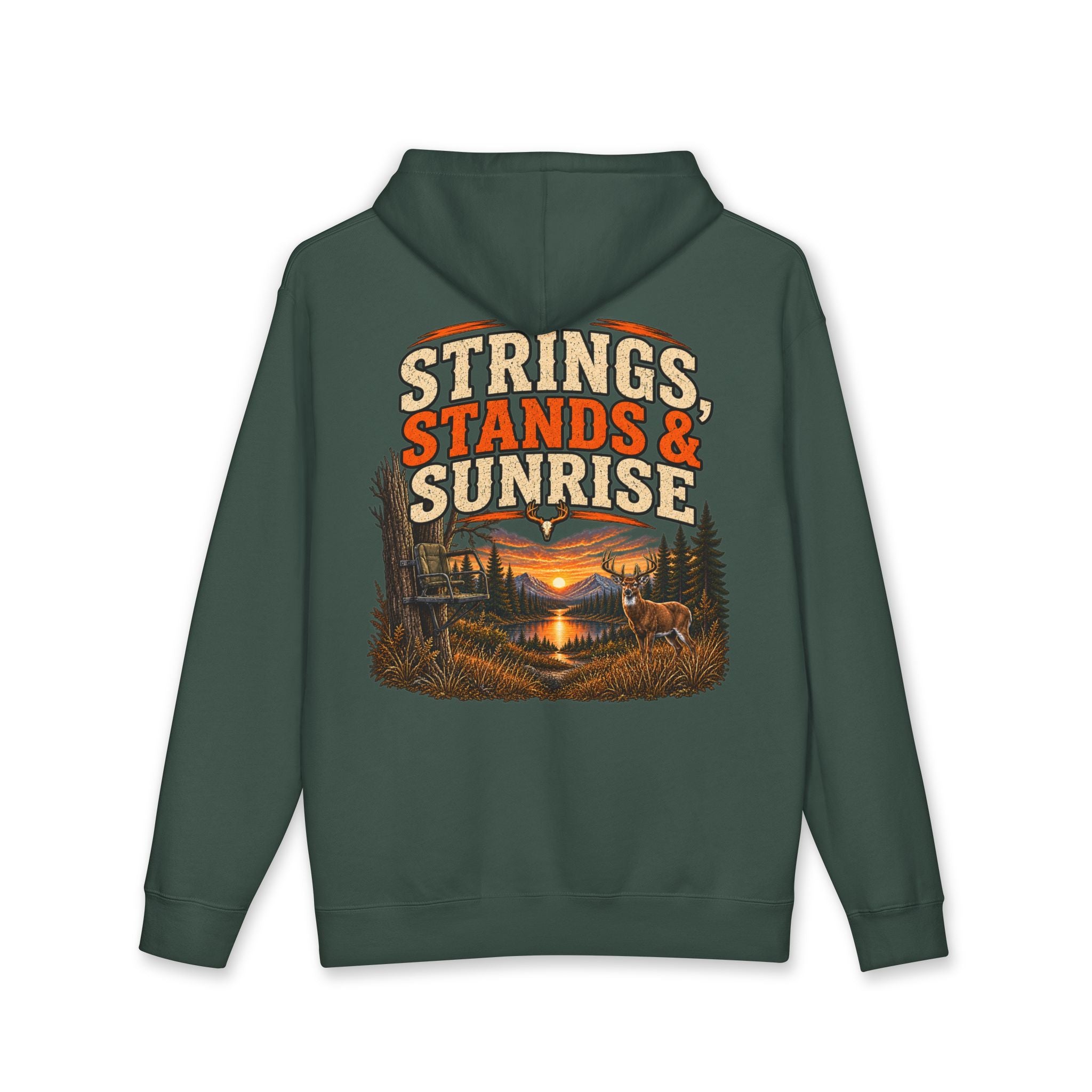 RACK & RIDGE Strings, Stands & Sunrise Adult Unisex Hoodie