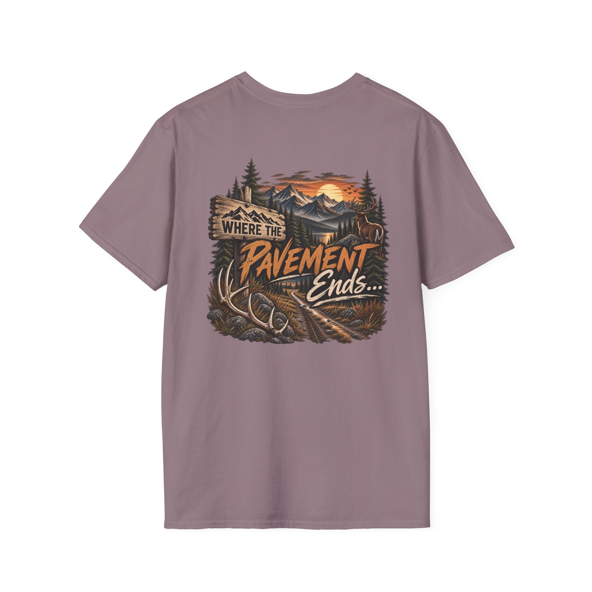 T-Shirt — 'Hike & Hike' Minimal Outdoor Logo Tee (Adventure, Nature Lover Gift)