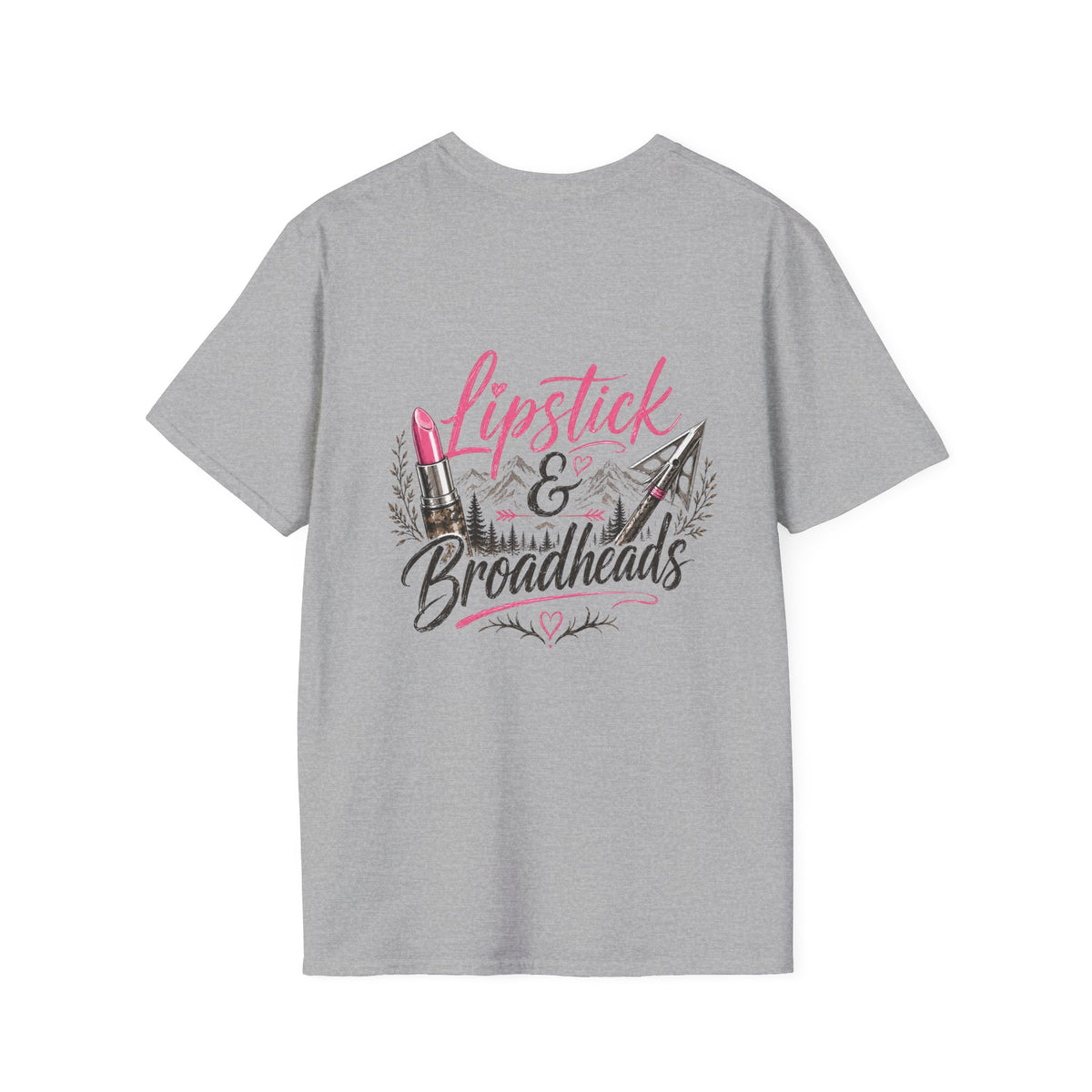 RACK & RIDGE Women's Lipstick & Broadheads Pink Antler Tee