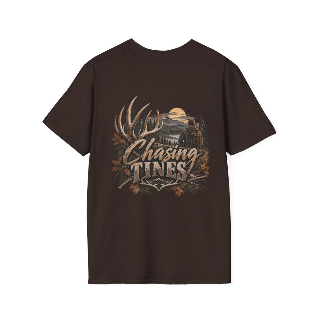Rack & Ridge Hunting Logo T-Shirt — Outdoorsman Deer Antler Tee