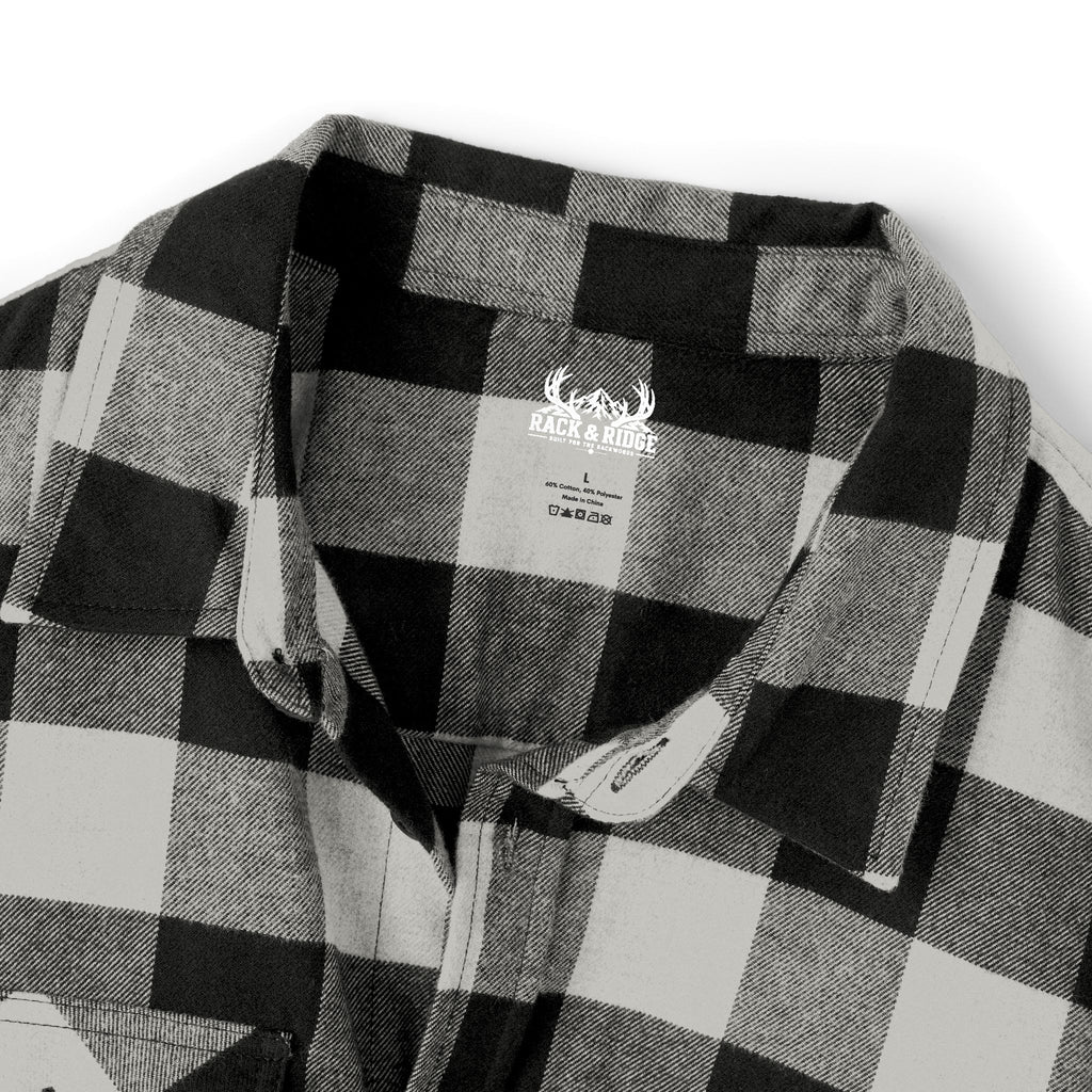 Rack & Ridge Buffalo Plaid Logo Flannel
